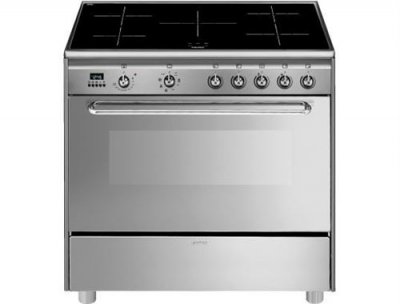 SMEG Piano de cuisson  90CM INDUCTION INOX - SCD90IMX9-1