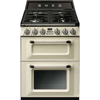 SMEG piano de cuisson  TR62P 4 foyers Cr&egrave;me