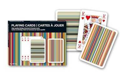 GENERIQUE Piatnik - 2611 - Cartes &agrave; Jouer - Rayures Jeu Double - 2 x 55 Pi&egrave;ces