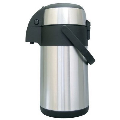 MANUTAN Pichet &agrave; pompe isotherme 1.9 L - inox