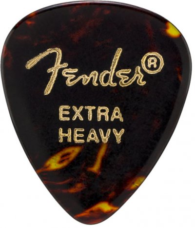 FENDER Picks  451 Shape, Shell, Extra Heavy (12) M&eacute;diators