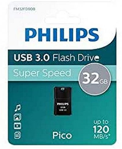 PHILIPS Pico 3.2 Cl&eacute; usb de 32 Go (FM32FD90B/10) - 