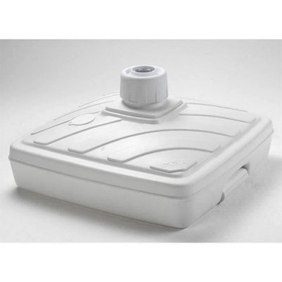 EDA Pied de parasol carr&eacute; blanc 40L