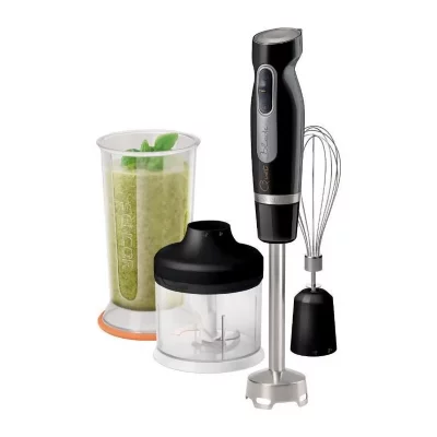 SENCOR Pied Mixeur SHB 4379BK 700L 800W 4 Lames 2 Vitesses Acier Inoxydable Noir 