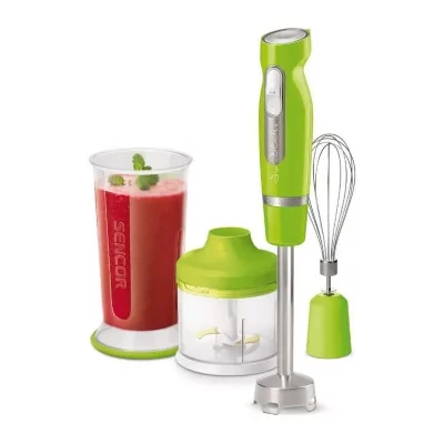 SENCOR Pied Mixeur SHB 4461GR-EUE3 700L 1000W 220V Plongeant Avec 6 Lames Titane Acier Inoxydable Vert 