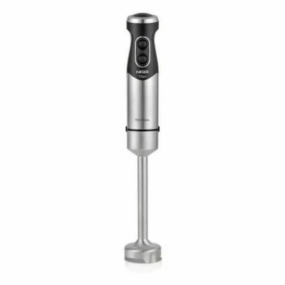 HAEGER Pied Mixeur Titan - 1100W, 2 Vitesses + Turbo, LED Bleue