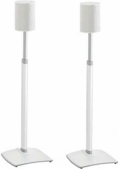 SANUS Pieds d'Enceinte R&eacute;glables WSSE1A2-W2 pour Sonos Era 100 - Lot de 2 - Blanc