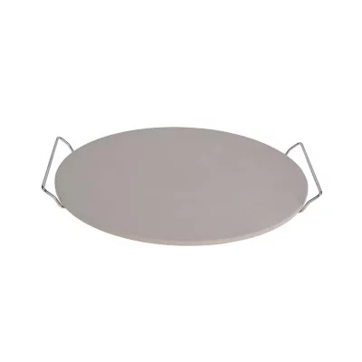 EH EXCELLENT HOUSEWARE Pierre &agrave; pizza avec anses pour barbecue - M&eacute;tal - Diam&egrave;tre 33 cm