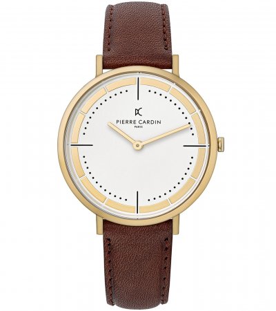PIERRE CARDIN  Montre Marron Analogique Hommes Belleville Park Cbv.1031