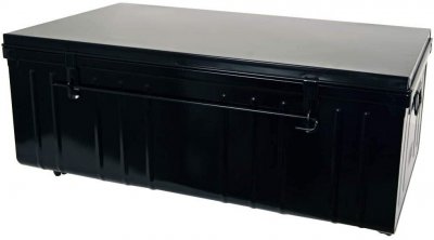 Pierre Henry - Table basse malle en m&acute;tal noir - Noir