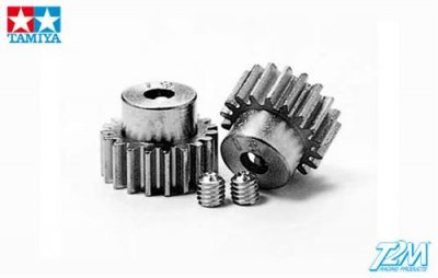 TAMIYA Pignon Moteur En Aluminium  18/19 Dents M0,6/48dp 50355-