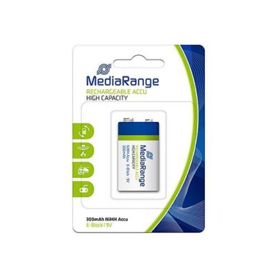 MEDIARANGE Pile 6LH61 - HR22 - 9V rechargeable  - MRBAT124