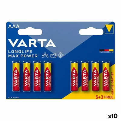 VARTA Pile alcaline 5 Piles Alcalines AAA Max Tech +3 Gratuites