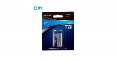  Pile alcaline 6lr61 9v edm (blister 1 unid.) E3-38504