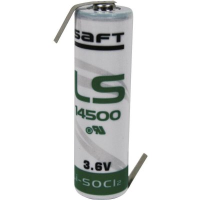 SAFT Pile au lithium  LR6 3,6V 2600mAh AA avec pattes &agrave; souder en Z