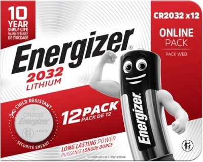 ENERGIZER Pile bouton cr 2032 lithium  240 mAh 3 v 12 pc(s) S640062