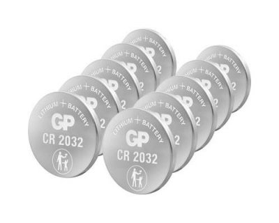 GP BATTERIES Pile Bouton cr 2032 Lithium  3 v 10 pc(s) (0602032C10)