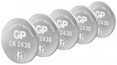 GP Pile bouton cr 2430 lithium  Batteries 3 v 5 pc(s) Y807722