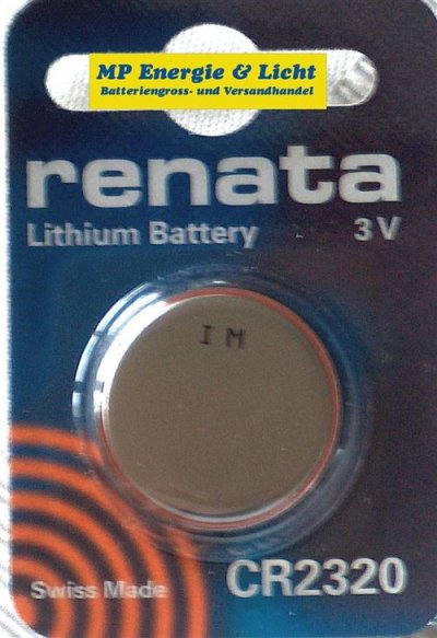 RENATA Pile bouton CR2320 lithium 3V 150 mAh 
