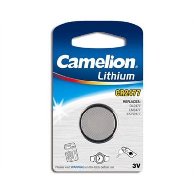 CAMELION Pile bouton lithium CR2477 / Blister de 1 pile 