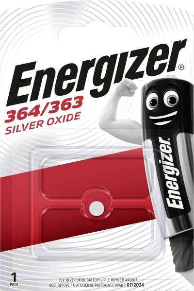 ENERGIZER Pile Bouton Oxyde D'argent 364/363 1,55v Montre  - L'unit&eacute;