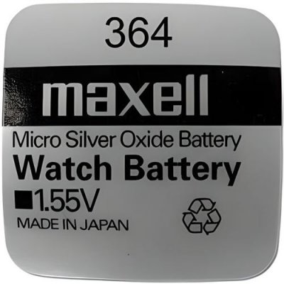 MAXELL Pile Bouton Oxyde d'Argent 364/SR621SW (Bo&icirc;te de 10 Piles)