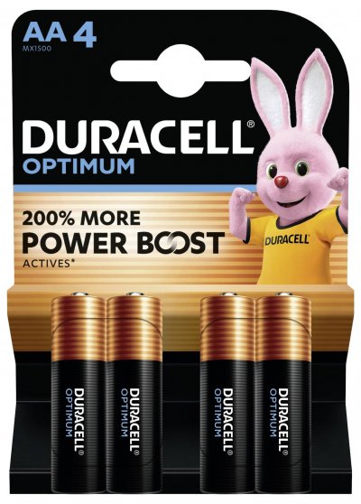 DURACELL Pile  AA x4 Optimum