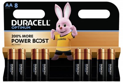 DURACELL Pile  AA x8 Optimum