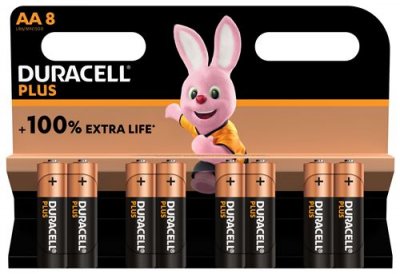 DURACELL Pile  AA X8 PLUS