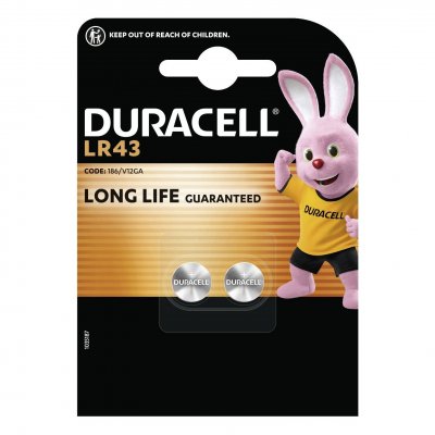 DURACELL Pile  LR43 - 186 x2