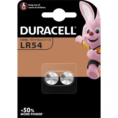 DURACELL Pile  LR54/189 pack de 2 unit&eacute;s