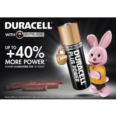 DURACELL Pile  Plus Power AA/LR06 x8