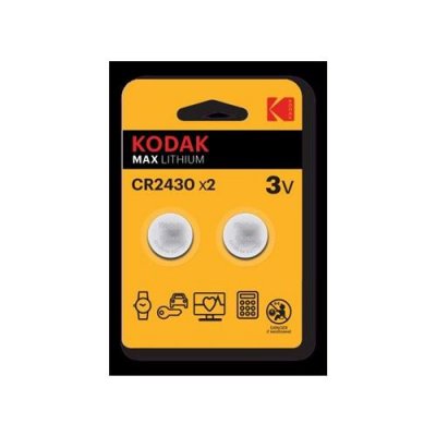 KODAK Pile lithium CR2430 3V  Blister de 2 piles