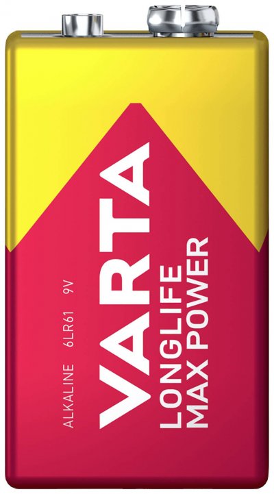 VARTA Pile LongLife  9V Max Power Alcaline 
