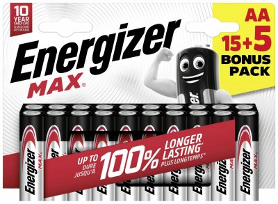 ENERGIZER Pile LR6 (AA) alcaline(s)  E303329900 Max 1.5 V 20 pc(s)