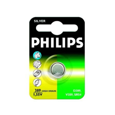 PHILIPS Pile Oxyde d'Argent SR54  389/00B