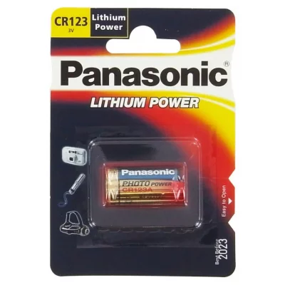 PANASONIC Pile  Lithium CR 123 3V