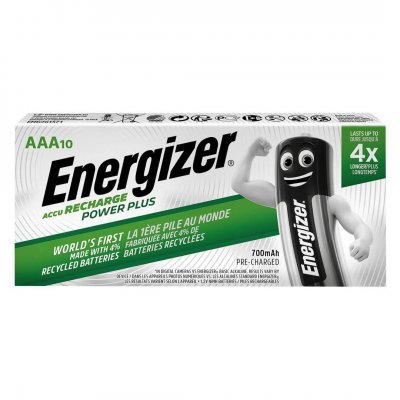 ENERGIZER Pile Power Plus Rechargeable - Hr03/aaa 700mah - Lot De 10