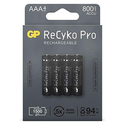 Pile rechargeable GP 4xAAA LR3 800 mAh