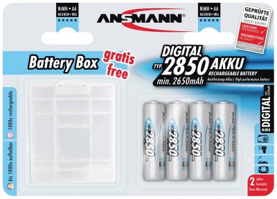 ANSMANN Pile rechargeable LR6 (AA) NiMH  2850 mAh 1.2 V 1 set