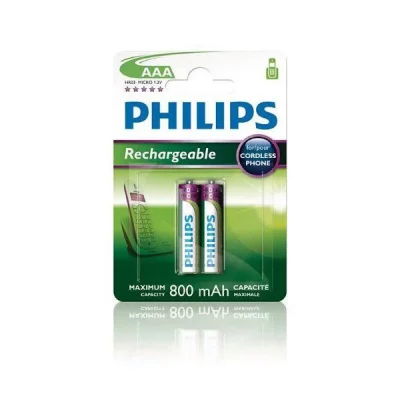 PHILIPS Pile rechargeable  PILES RECHARGEABLE AAA LR03 800 MAH