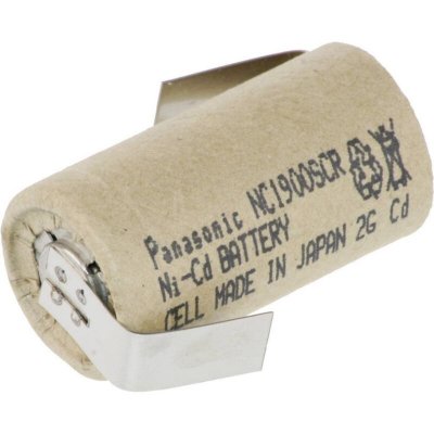 PANASONIC Pile rechargeable sp&eacute;ciale Sub-C cosses &agrave; souder en Z NiCd  Sub-C ZLF 1.2 V 1900 mAh