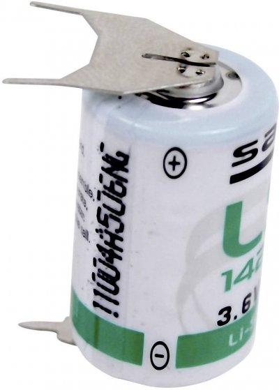 SAFT Pile sp&eacute;ciale 1/2 R6 lithium LS142503PF picots &agrave; souder en U 3.6 V 1200 mAh 1 pc(s)