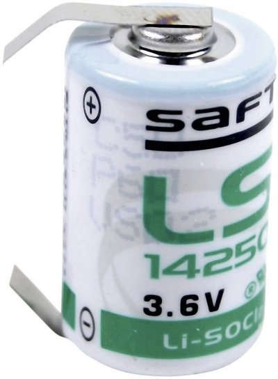 SAFT Pile sp&eacute;ciale 1/2 R6 lithium LS14250CLG cosses &agrave; souder en U 3.6 V 1200 mAh 1 pc(s)