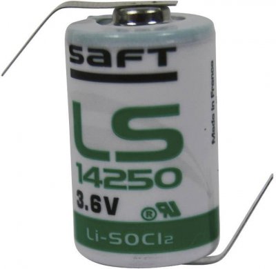 SAFT Pile sp&eacute;ciale 1/2 R6 lithium LS14250HBG cosses &agrave; souder en Z 3.6 V 1200 mAh 1 pc(s)