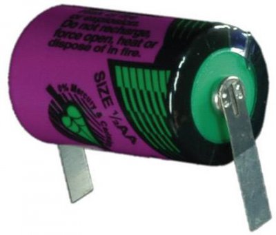 TADIRAN BATTERIES Pile sp&eacute;ciale 1/2 R6 lithium SL350T cosses &agrave; souder en U 3.6 V 1200 mAh 1 pc(s)