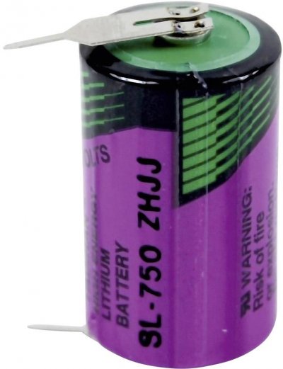 TADIRAN BATTERIES Pile sp&eacute;ciale 1/2 R6 lithium SL750PR picots &agrave; souder en U 3.6 V 1100 mAh 1 pc(s)