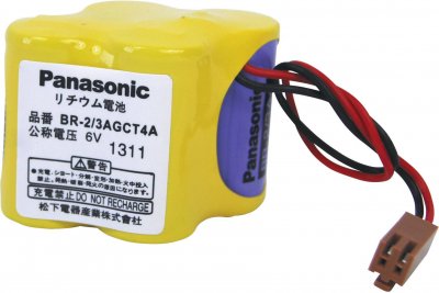 PANASONIC Pile sp&eacute;ciale lithium  BR2/3AGCT4A fiche m&acirc;le 6 V 2400 mAh 1 pc(s)
