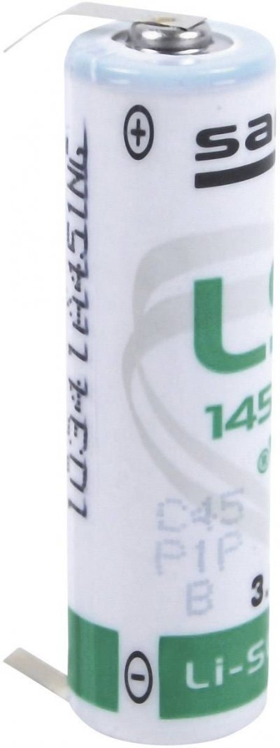 SAFT Pile sp&eacute;ciale R6 (AA) lithium LS14500CLG picots &agrave; souder en U 3.6 V 2600 mAh 1 pc(s)
