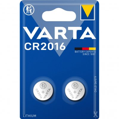 VARTA pile  Pile &eacute;lectronique CR2016 x 2 ,